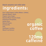 oat milk + black sesame + kyoto coffee [12 pack]